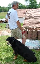 Werner mit Aron vor dem Start